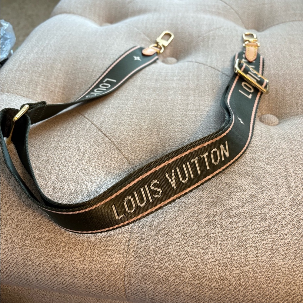 Louis Vuitton Green and Pink Strap